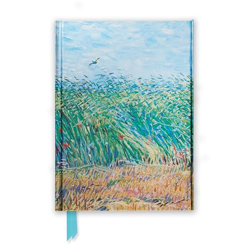 Premium Notizbuch DIN A5: Vincent van Gogh, Getreidefeld mit Mohnblumen und Lerche: Unser hochwertiges, liniertes Blankbook mit festem, künstlerisch ... Notizbuch DIN A 5 mit Magnetverschluss)