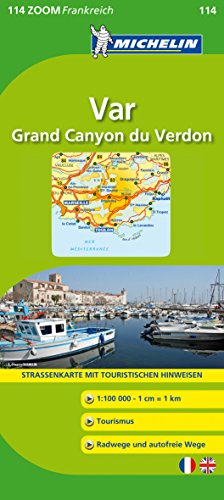 Michelin Var - Grand Canyon du Verdon: Straßen- und Tourismuskarte (MICHELIN Zoomkarten, Band 206715044)
