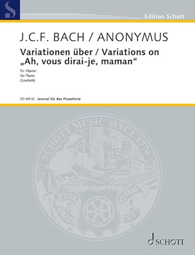 Variationen über "Ah, vous dirai-je, maman": Morgen kommt der Weihnachtsmann. Klavier (Orgel).: Morgen kommt der Weihnachtsmann. Numéro 5. piano (organ). (Journal für das Pianoforte)