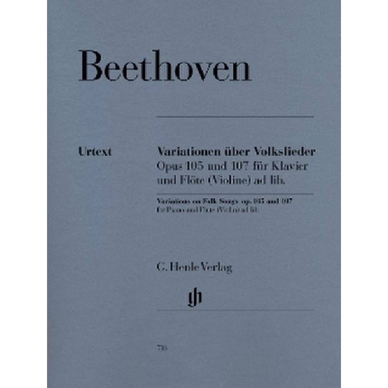 Variationen über Volkslieder op 105 + op 107 Variationen über Volkslieder op 105 + op 107