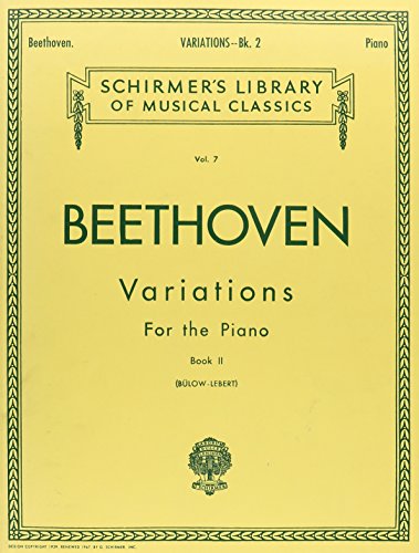 Variations - Book 2: Schirmer Library of Classics Volume 7 Piano Solo