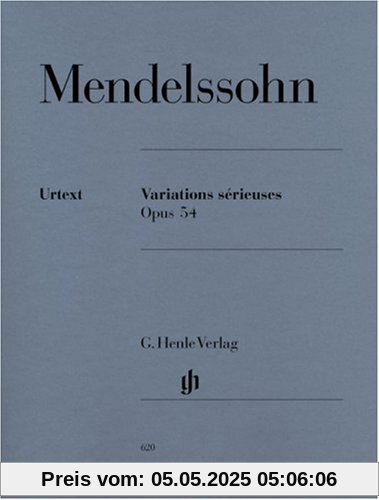 Variations sérieuses op 54. Klavier