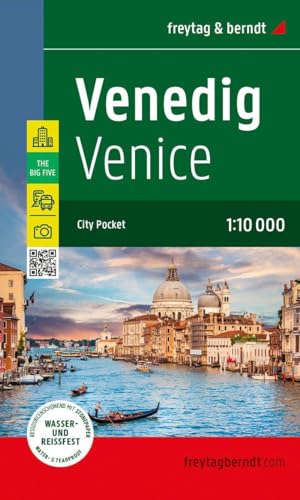 Venedig, Stadtplan 1:10.000, freytag & berndt: City Pocket, Innenstadtplan, wasserfest und reißfest (freytag & berndt Stadtpläne)