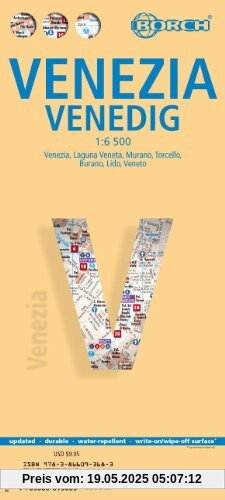 Venedig: 1: 6 500. Einzelkarten: Venezia 1:6 500, Laguna Veneta 1:95 000, Murano 1:8 000, Torcello 1:8 000, Burano 1:8 000, Lido 1:13 500, Veneto ... Public Transport Venice, Italy administrative