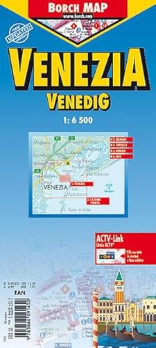 Venedig: 1:6500. Einzelkarten: Venezia 1:6 500; Laguna Veneta 1:100 000; Murano 1:8 000; Torcello 1:8 000; Burano 1:8 000; Lido 1:13 500; ACTV-Lines; ... 1:4 000 000; Italy administrative (Borch Map)