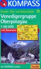 Venedigergruppe - Oberpinzgau: Mit Kurzführer, Radwegen und Skirouten. 1:50000 (KOMPASS Wanderkarte)