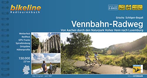 Vennbahn-Radweg: Von Aachen durch den Naturpark Hohes Venn nach Luxemburg, 1:50.000, 227 km (Bikeline Radtourenbücher)