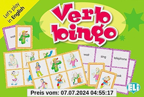 Verb bingo: Let' s play in English. 66 Karten, 36 Spielbretter, Lehrerhandreichung
