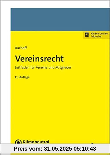 Vereinsrecht: Leitfaden für Vereine und Mitglieder.
