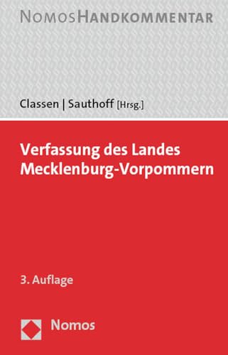 Verfassung des Landes Mecklenburg-Vorpommern: Handkommentar