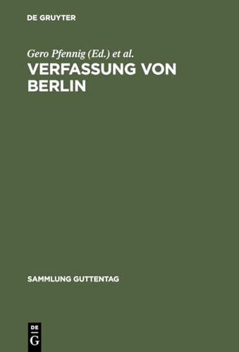 Verfassung von Berlin. Kommentar von de Gruyter
