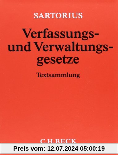 Verfassungs- und Verwaltungsgesetze 1 der Bundesrepublik Deutschland (mit For...
