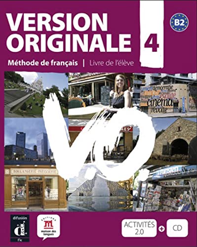 Version originale 4 B2: Méthode de français. Kursbuch mit Audio-CD von Klett