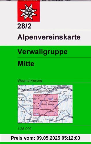 Verwallgruppe, Mitte: Topographische Karte 1:25000