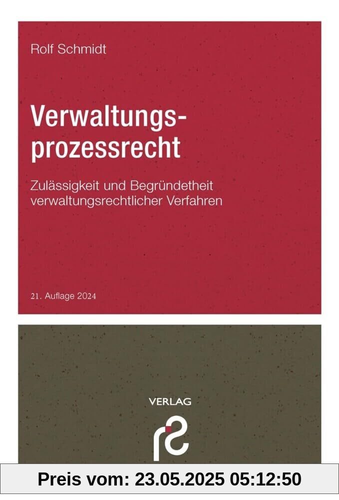 Verwaltungsprozessrecht Verwaltungsprozessrecht