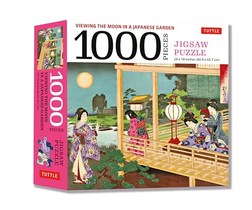 View the Moon in a Japanese Garden Jigsaw Puzzle: Finished Size 24 X 18 Inches - 1,000 Pieces: Finished Size 24 x 18 inches (61 x 46 cm)
