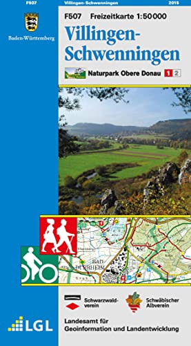 Villingen-Schwenningen: Karte des Schwäbischen Albvereins und des Schwarzwaldvereins: Naturpark Obere Donau Blatt 1. Freizeitkarte mit Wander-, ... (Naturpark Obere Donau 1:50000, Band 1)