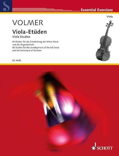 Viola-Etüden: 60 Etüden für die Entwicklung der linken Hand und der Bogentechnik. Viola.: 60 studies for the development of the left hand and the technique of the bow. viola. (Essential Exercises)