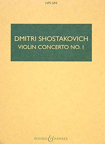 Violin Concerto No. 1 in A minor: (ursprünglich veröffentlicht als op. 99). op. 99. Violine und Orchester. Studienpartitur. (Hawkes Pocket Scores) von Boosey & Hawkes