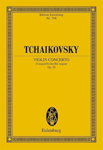 Violinkonzert: op. 35. CW 54. Violine und Orchester. Studienpartitur. (Eulenburg Studienpartituren)