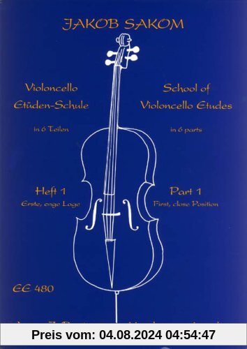 Violoncello-Etüden-Schule: Erste, enge Lage. Heft 1. Violoncello.