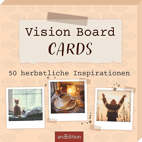 Vision Board Cards: 50 herbstliche Inspirationen​ | Herbstliche Inspirationskarten für visualisierte Zielsetzung von arsEdition