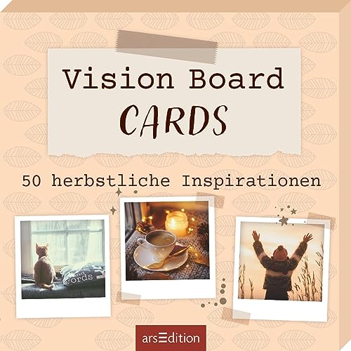 Vision Board Cards: 50 herbstliche Inspirationen​ | Herbstliche Inspirationskarten für visualisierte Zielsetzung von arsEdition GmbH