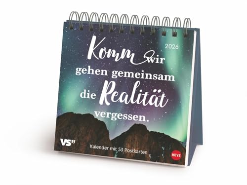 Visual Statements Premium-Postkartenkalender 2026: Woche für Woche motivierende Weisheiten und kluge Zitate zum Sammeln und Verschicken. ... Typo Art-Design (Postkartenkalender Heye) von Heye