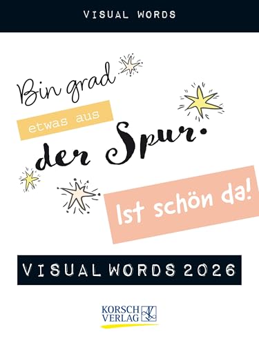 Visual Words 2026: TypoArt Tages-Abreisskalender von Korsch Verlag