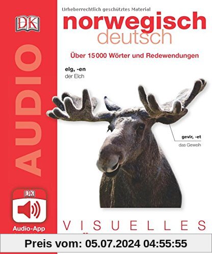 Visuelles Wörterbuch Norwegisch Deutsch: Mit Audio-App - jedes Wort gesprochen
