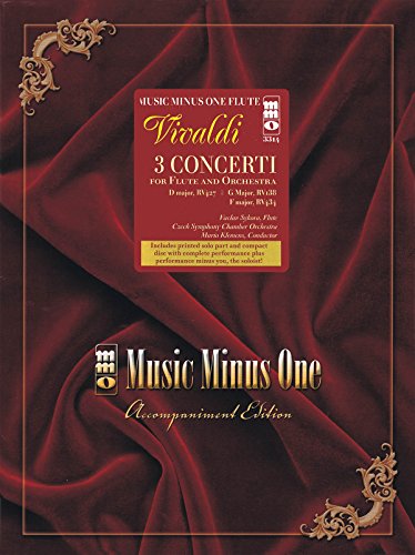 Vivaldi Concerti in D Major Rv427; F Major Rv434; G Major Rv438 (Music Minus One (Numbered))