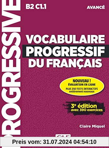 Vocabulaire Progressif du Français 3º edition - Livre + CD Audio + appli Niveau Avance B2-C1.1