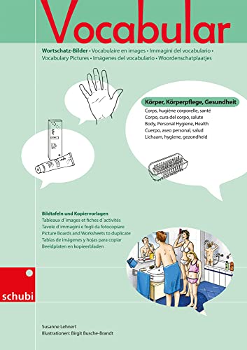 Vocabular: Kopiervorlagen Körper, Körperpflege, Gesundheit (Vocabular Wortschatz-Bilder)