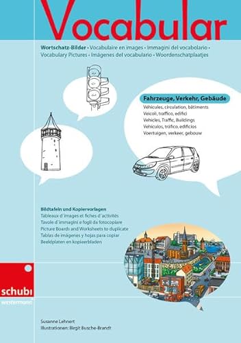 Vocabular: Kopiervorlagen Fahrzeuge, Verkehr, Gebäude (Vocabular Wortschatz-Bilder) von SCHUBI Lernmedien