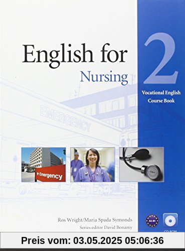 Vocational English (Elementary) English for Nursing Coursebook (with Audio CD): Level 2 (Pearson Longman Vocational English)