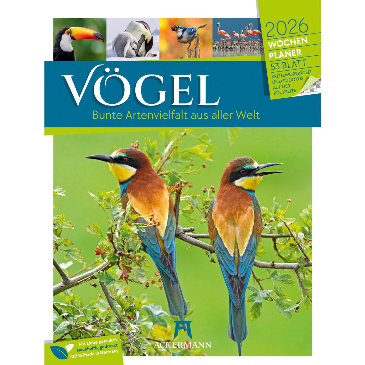 Vögel - Tier-Wochenplaner 2026 Vögel - Tier-Wochenplaner 2026 von Ackermann Kunstverlag
