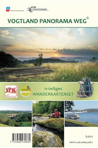 Vogtland Panorama Weg: Wandertourenführer 1:33 000 von Sachsen Kartographie