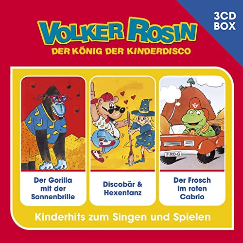 Volker Rosin - 3-CD Liederbox Vol. 3: Der Gorilla mit der Sonnenbrille; Discobär & Hexentanz; Der Frosch im roten Cabrio. Kinderhits zum singen und spielen Volker Rosin - 3-CD Liederbox Vol. 3: Der Gorilla mit der Sonnenbrille; Discobär & Hexentanz; Der Frosch im roten Cabrio. Kinderhits zum singen und spielen
