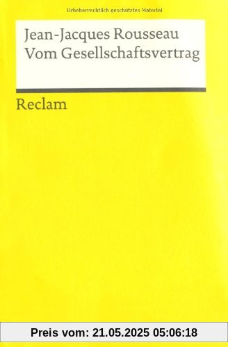 Vom Gesellschaftsvertrag Vom Gesellschaftsvertrag