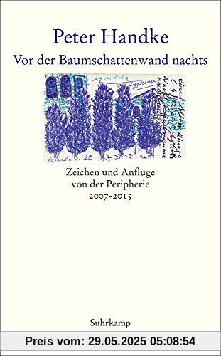 Vor der Baumschattenwand nachts: Zeichen und Anflüge von der Peripherie 2007-2015 (suhrkamp taschenbuch)