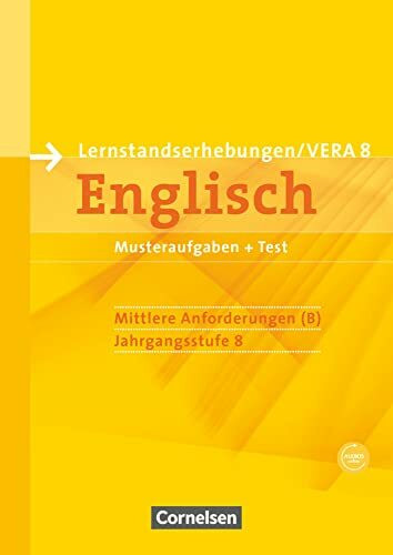 Vorbereitungsmaterialien für VERA - Englisch / 8. Schuljahr: Mittlere Anforderungen - Arbeitsh...