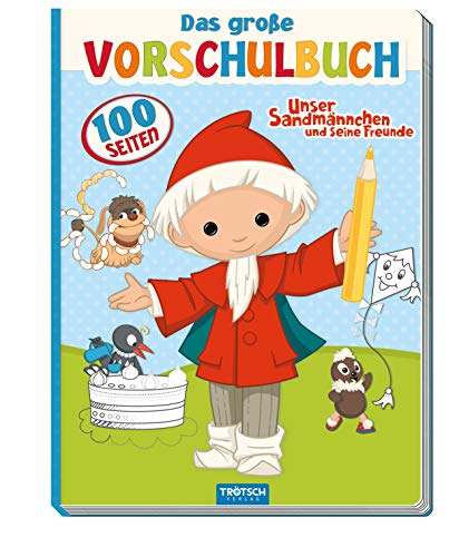 Vorschulbuch "Unser Sandmännchen", Pitti, Pittiplatsch, Sandmann, Moppi, Schnatterinchen, Zeichenheft, Übungsbuch: Malbuch von Trötsch Verlag