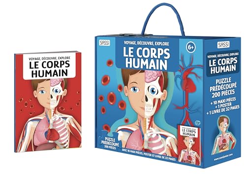 Voyage, découvre, explore - Le corps humain - N.E. 2024: Puzzle prédécoupé de 200 pièces + 10 maxi pièces ! Voyage, découvre, explore - Le corps humain - N.E. 2024: Puzzle prédécoupé de 200 pièces + 10 maxi pièces ! von SASSI