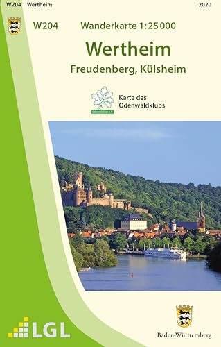 W204 Wanderkarte 1:25 000 Wertheim: Freudenberg, Külsheim