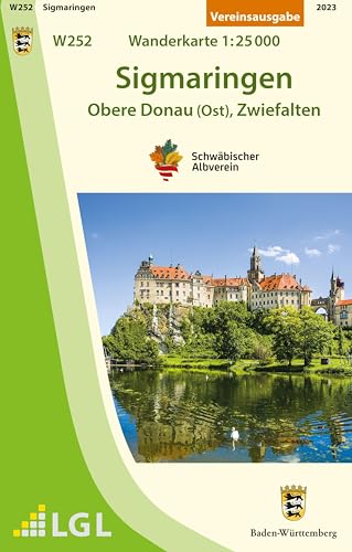 W252 Sigmaringen - Obere Donau (Ost), Zwiefalten: Wanderkarte 1:25.000 (Wanderkarten 1:25 000) von Schwäbischer Albverein