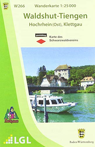 W266 Wanderkarte 1:25 000 Waldshut-Tiengen: Hochrhein (Ost), Klettgau