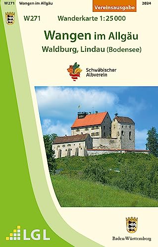 W271 Wangen im Allgäu - Waldburg, Lindau (Bodensee): Wanderkarte 1:25.000 (Wanderkarten 1:25 000)