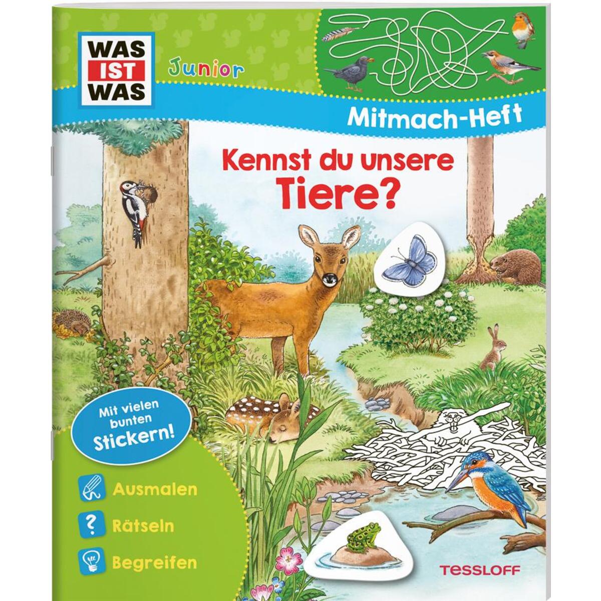WAS IST WAS Junior Mitmach-Heft Kennst du unsere Tiere? WAS IST WAS Junior Mitmach-Heft Kennst du unsere Tiere? von Tessloff Verlag