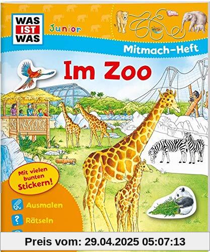 WAS IST WAS Junior Mitmach-Heft Zoo: Spiele, Rätsel, Sticker (WAS IST WAS Junior Mitmach-Hefte)