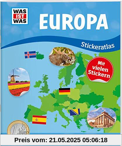 WAS IST WAS Stickeratlas Europa: mit über 100 Stickern